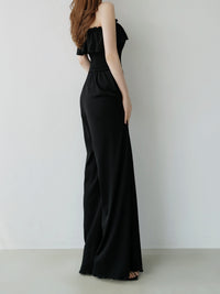 frill maxi jumpsuit
