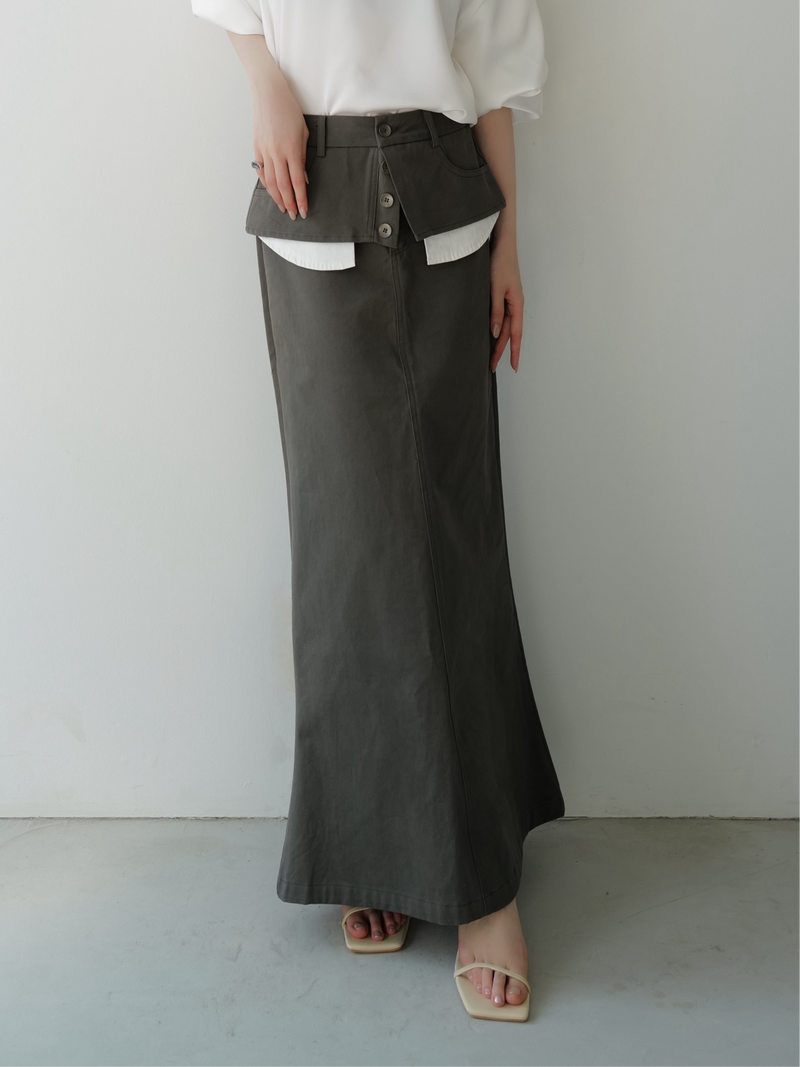 layered-like long skirt