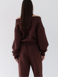 off shoulder sweat
