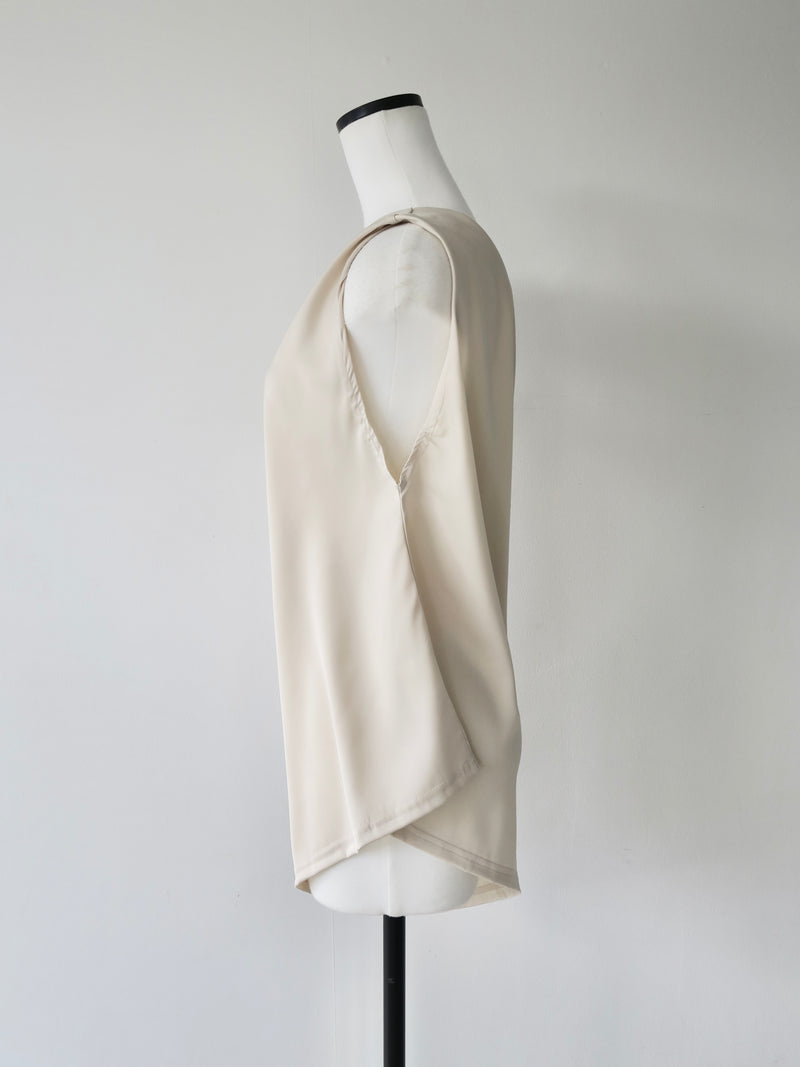 one shoulder satin set up