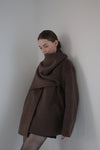 cashmere cape half coat