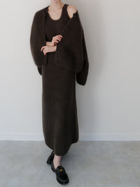 angora maxi knit dress