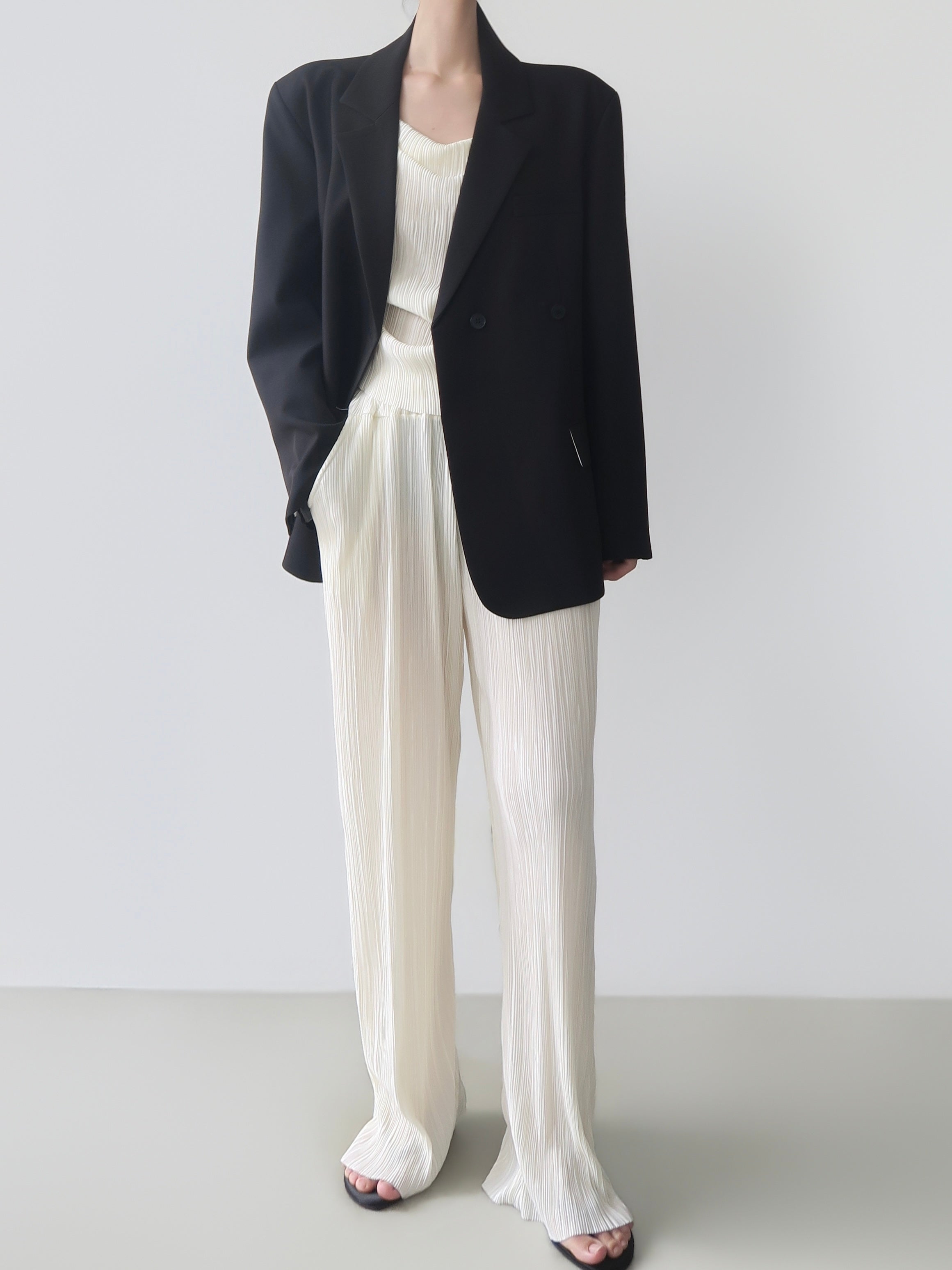 stripe-line tailored jacket