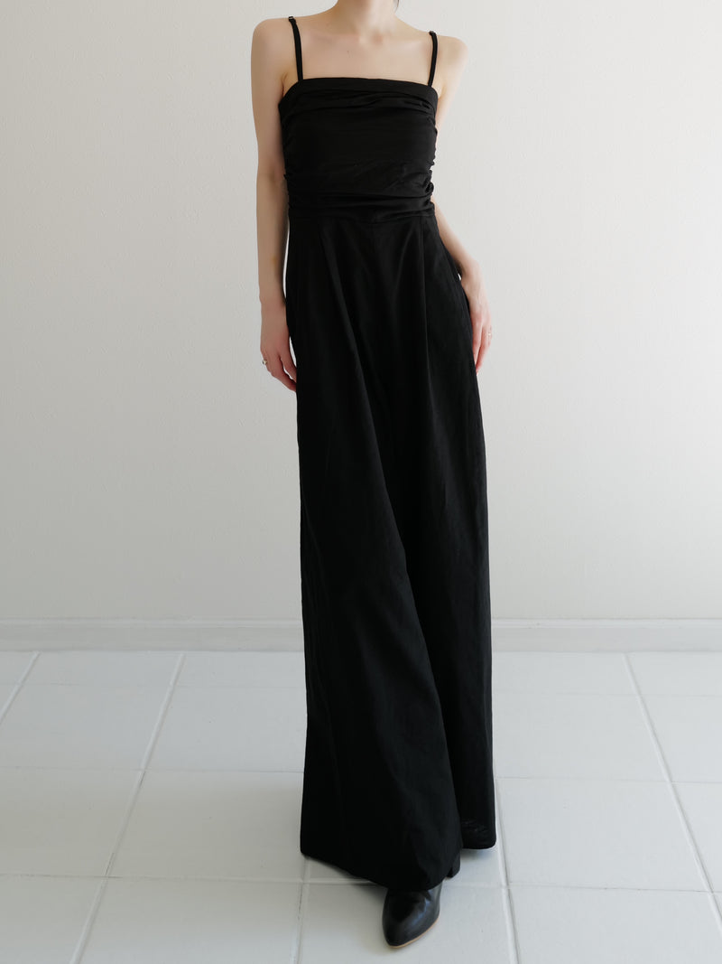 gathered bare jumpsuits