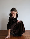 ［伊勢丹先行発売］ shirring drape velour dress