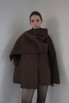 cashmere cape half coat