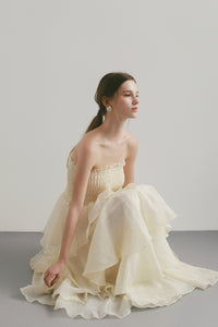frilly tiered dress