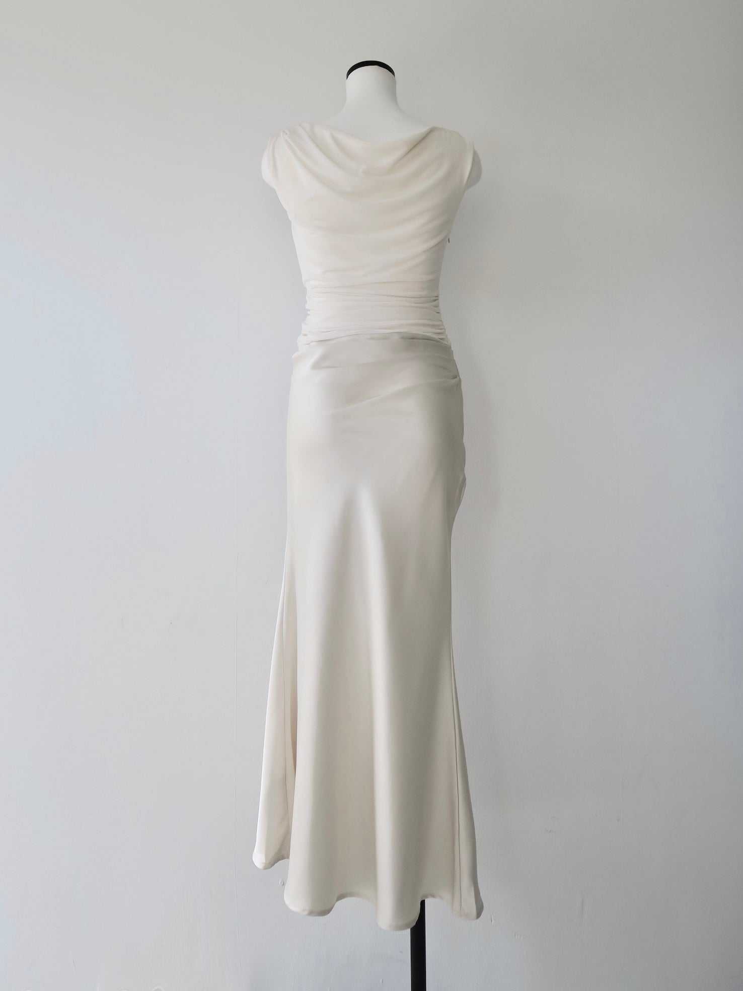 sheer nuance gathered dress