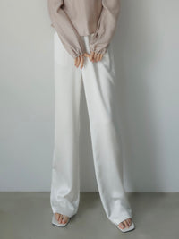 fluid satin pants