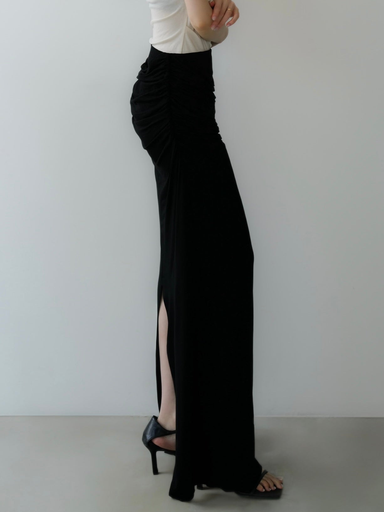 soft flow maxi skirt