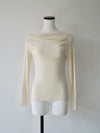 softly ruched long sleeve shirt
