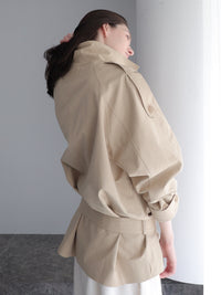 modern short trench coat