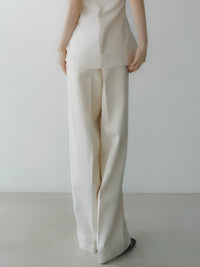 minimal wide trousers
