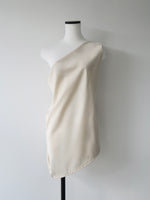 one shoulder satin set up