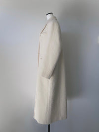 alpaca hairy long coat