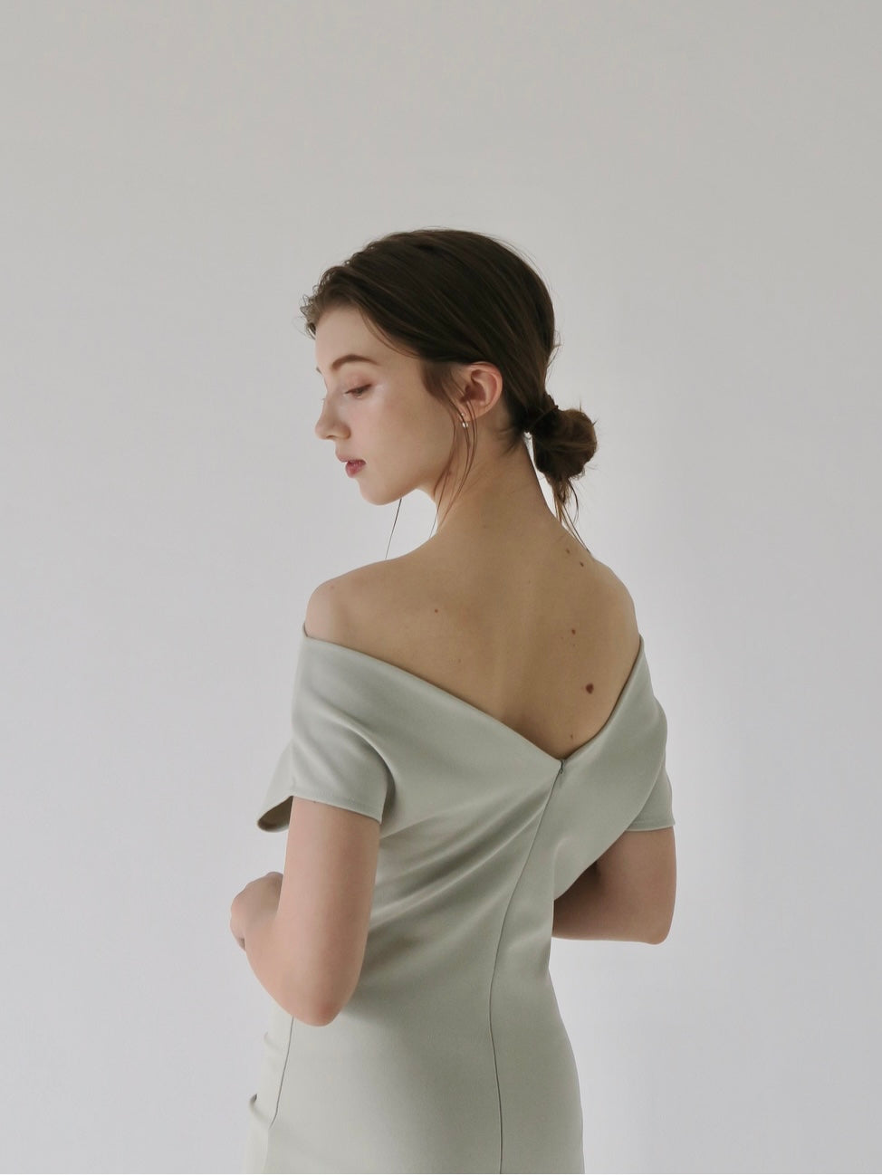 スーツ・フォーマル・ドレス Maison celon off shoulder drape dress off shoulder drape dress – célon