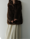 shaggy over sized short coat