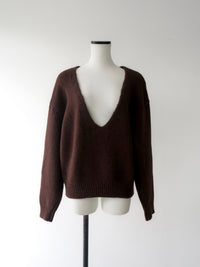 alpaca multi-way neckline knit
