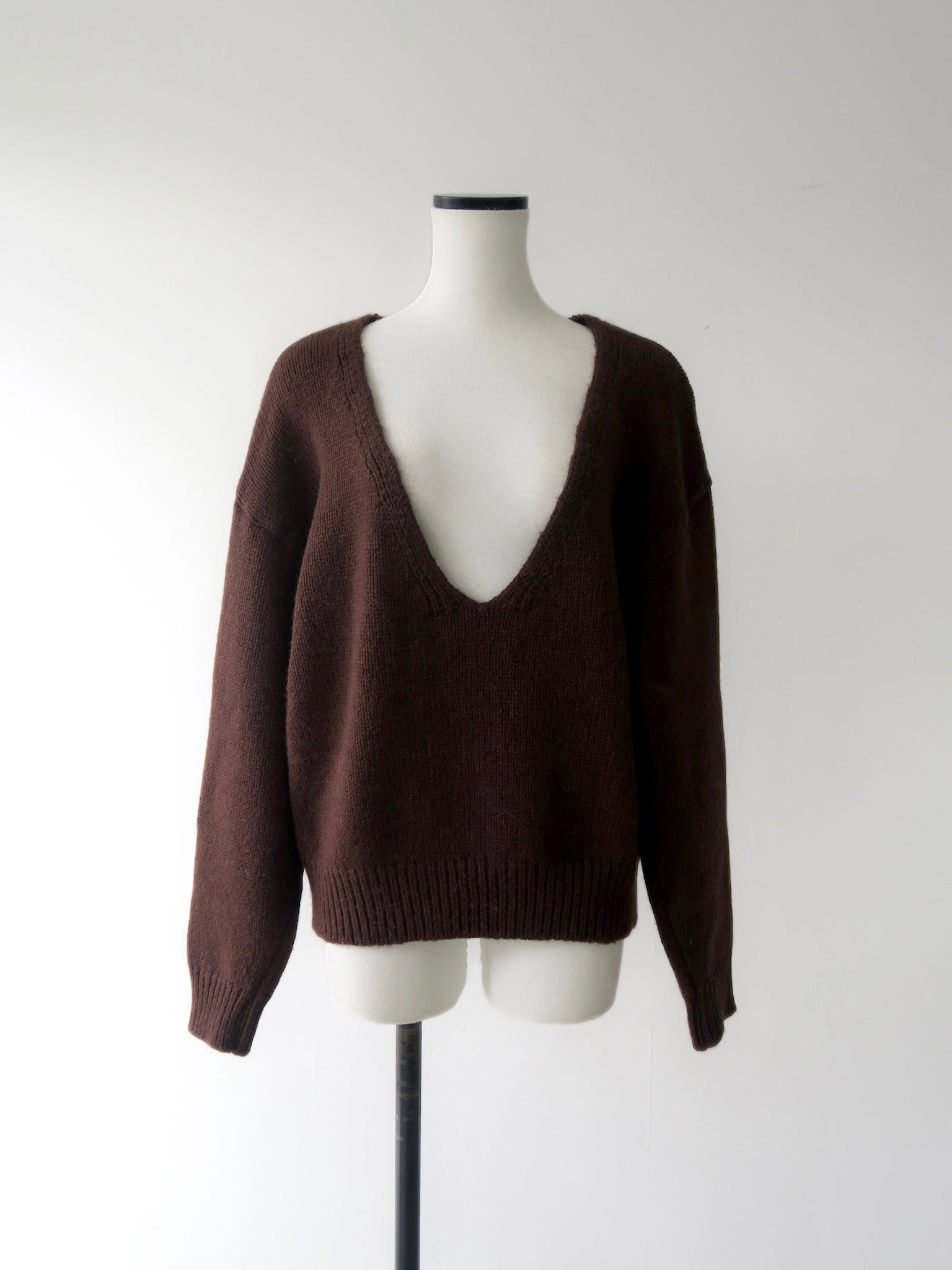 alpaca multi-way neckline knit