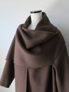 cashmere cape long coat