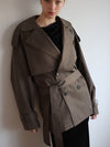 moca classic short trench coat
