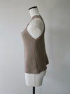 front crossed halter knit top