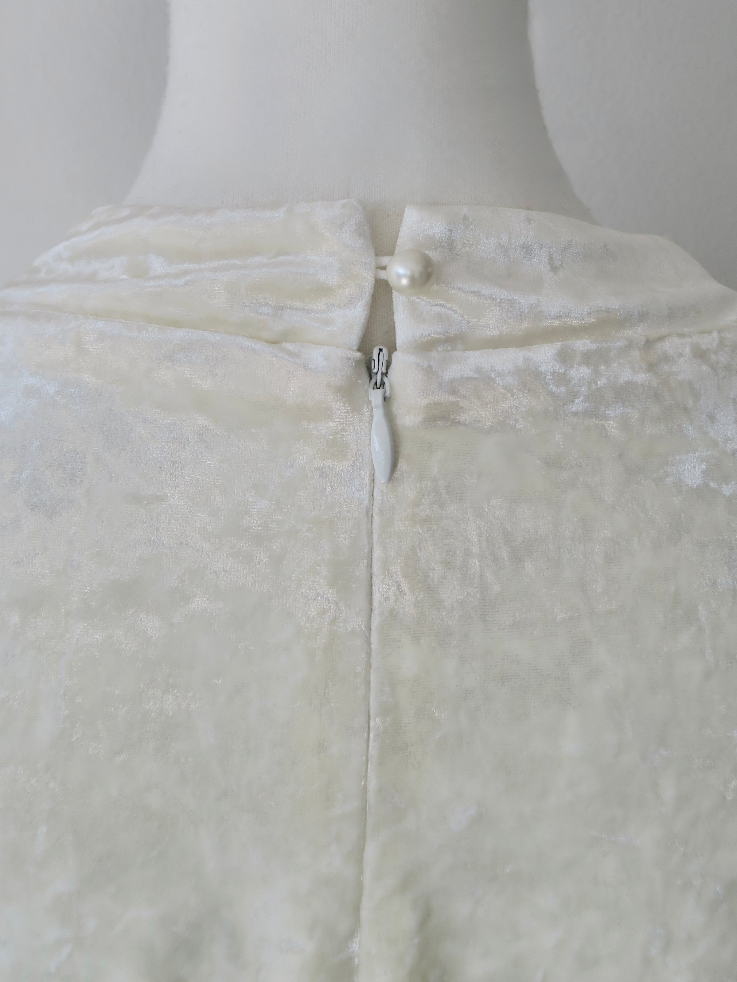 drape velour long dress