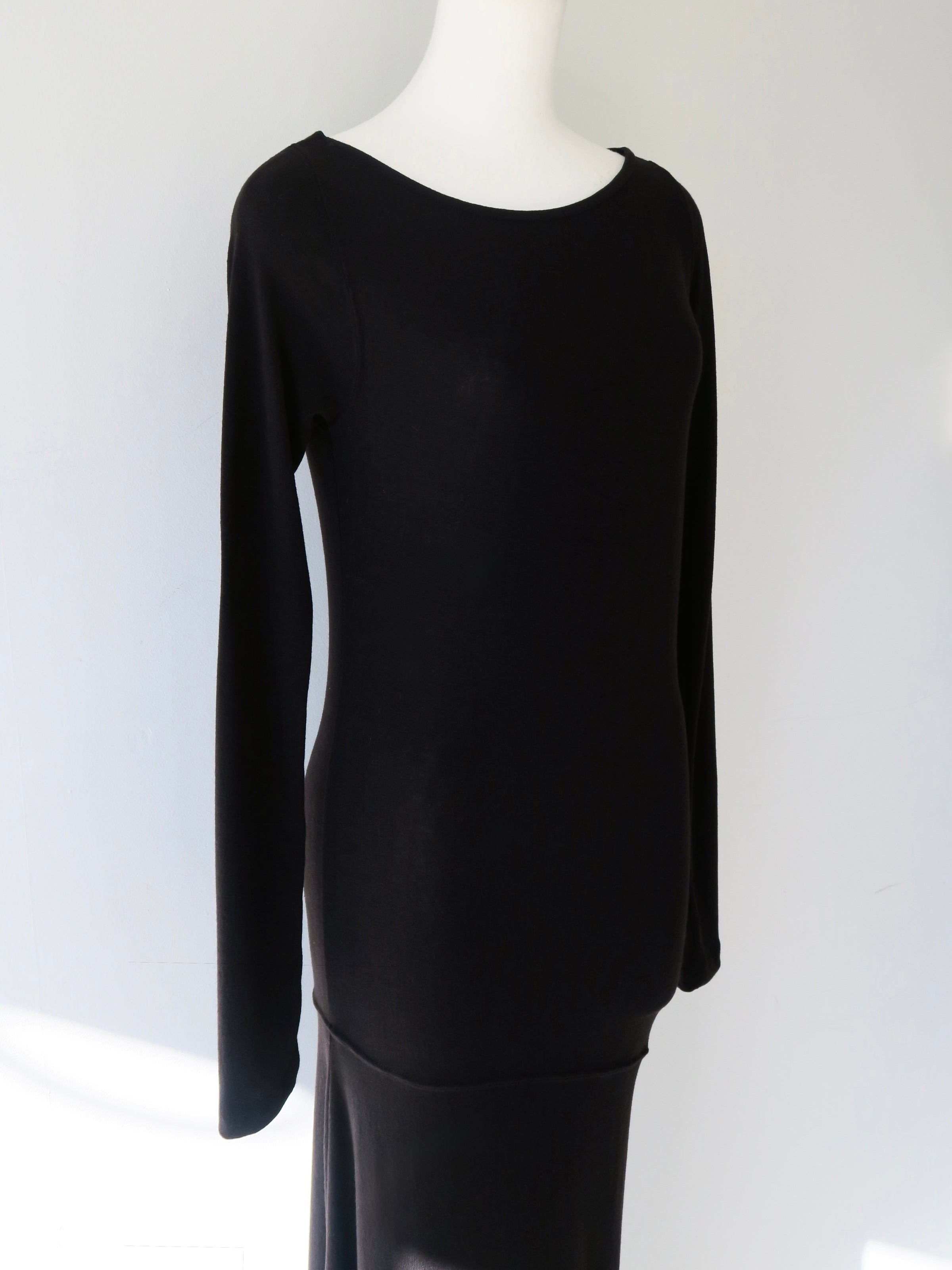 silky fitted off shoulder long dress