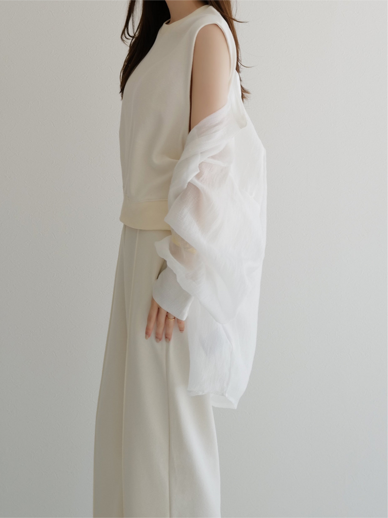 side tuck sweat top