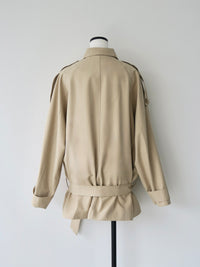 modern short trench coat