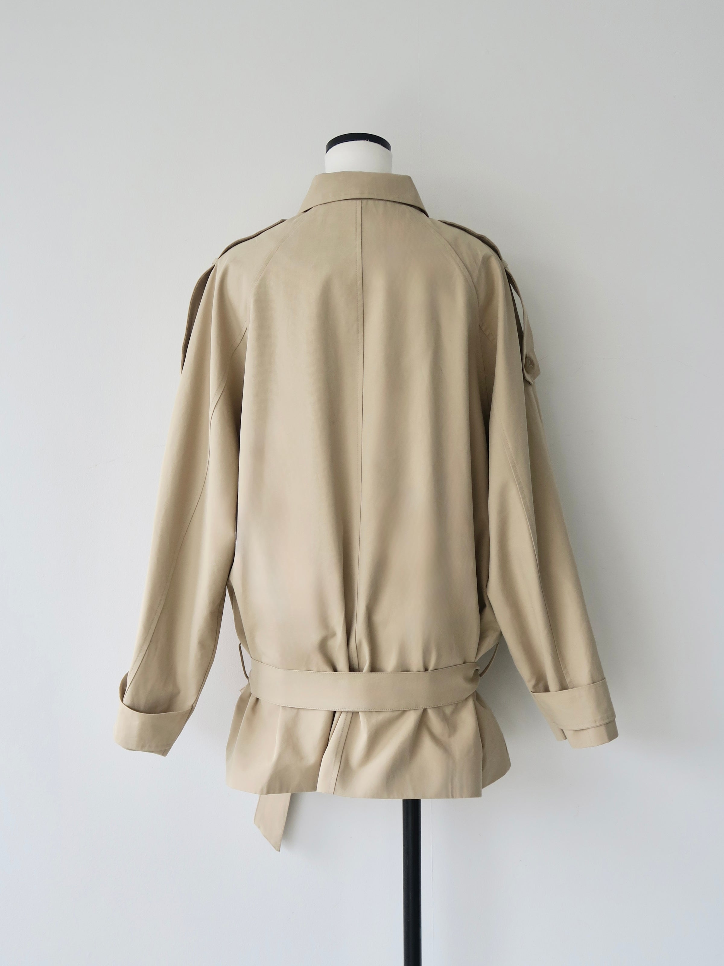 modern short trench coat