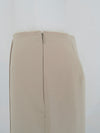 raw hem slim long skirt