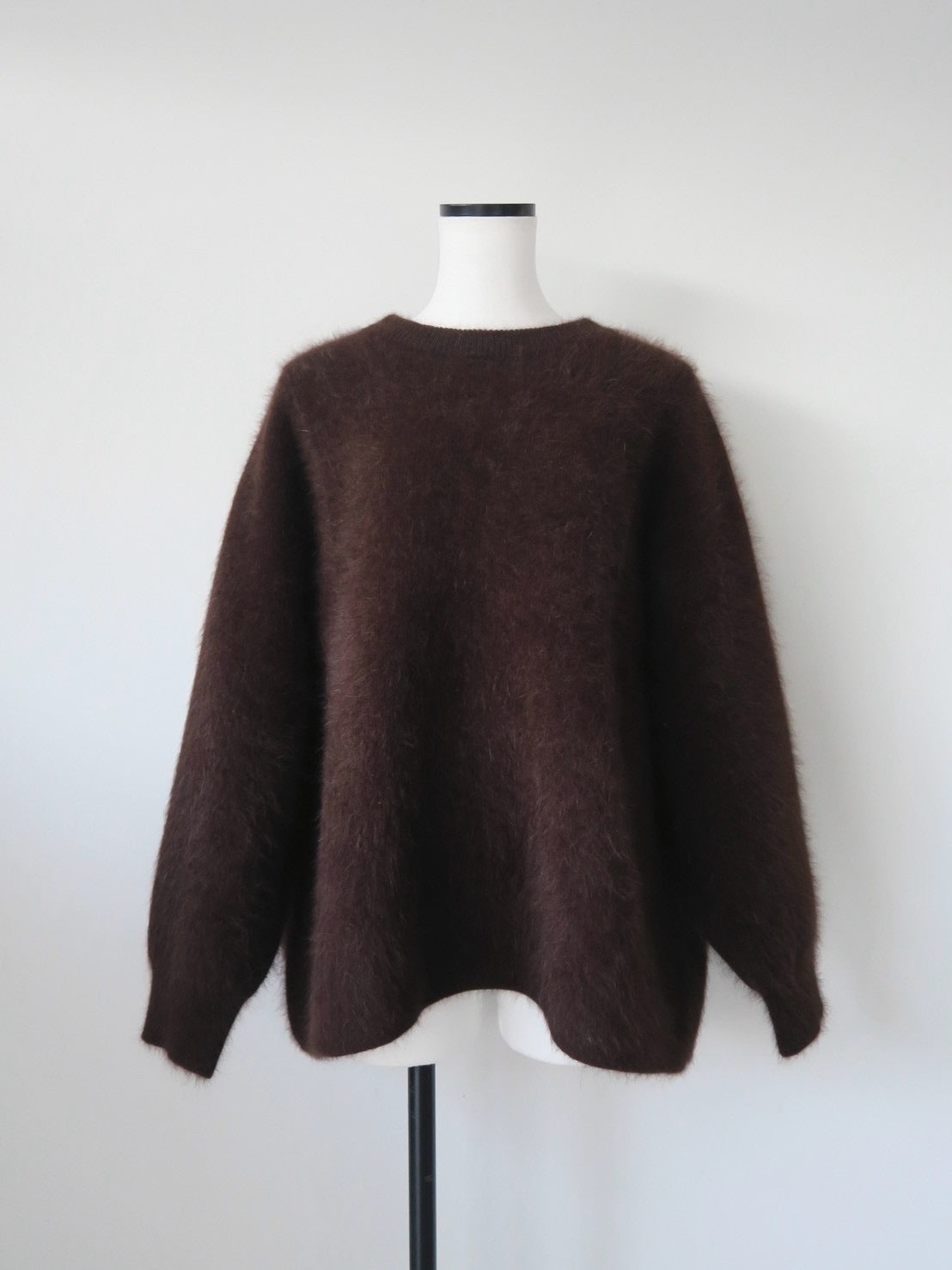 round neck angora knit