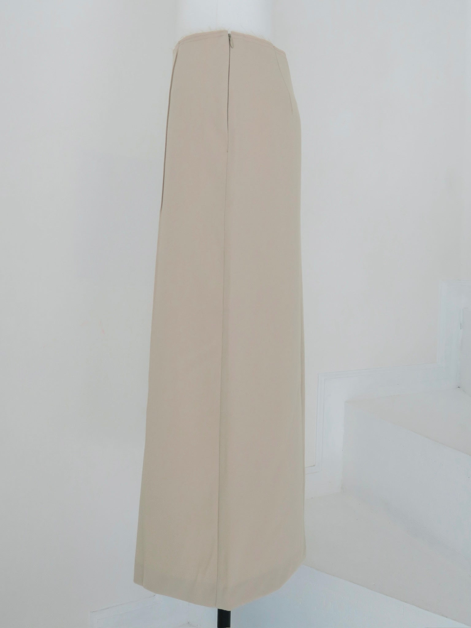 summer sale / raw hem slim long skirt