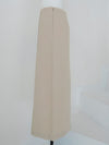 raw hem slim long skirt