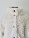 shaggy over sized short coat
