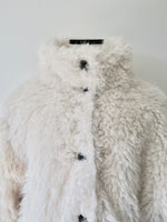 shaggy over sized short coat
