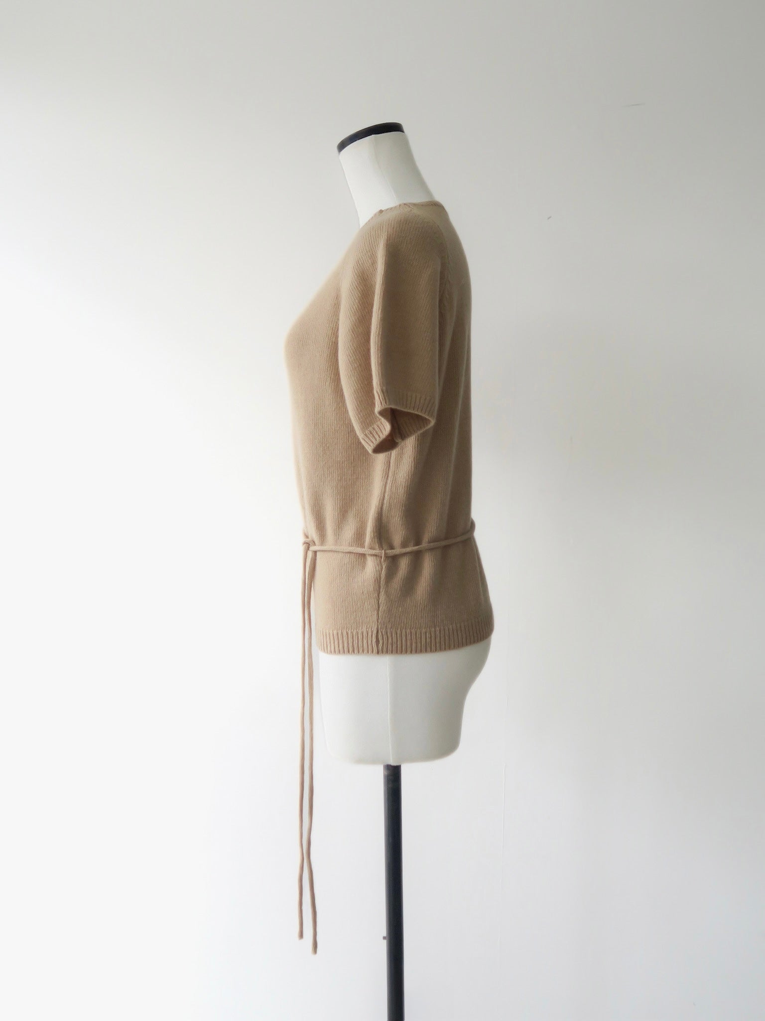wool soft short sleeve knit