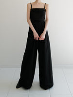gathered bare jumpsuits