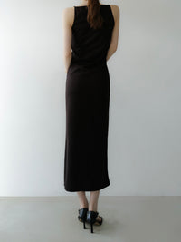 sleek silhouette maxi dress