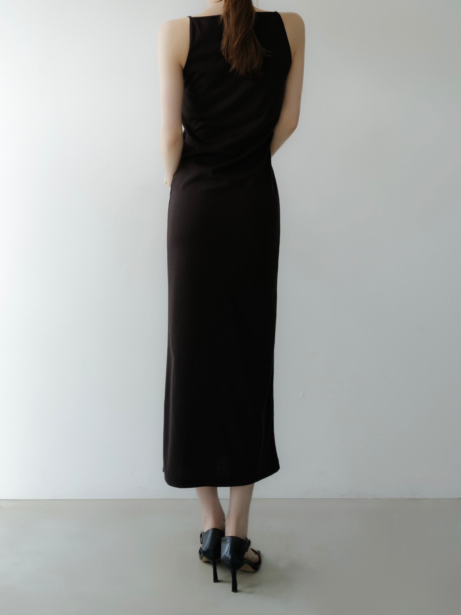sleek silhouette maxi dress