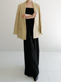 wool belted tailored jacket