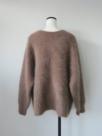 round neck angora knit