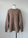 round neck raccoon knit