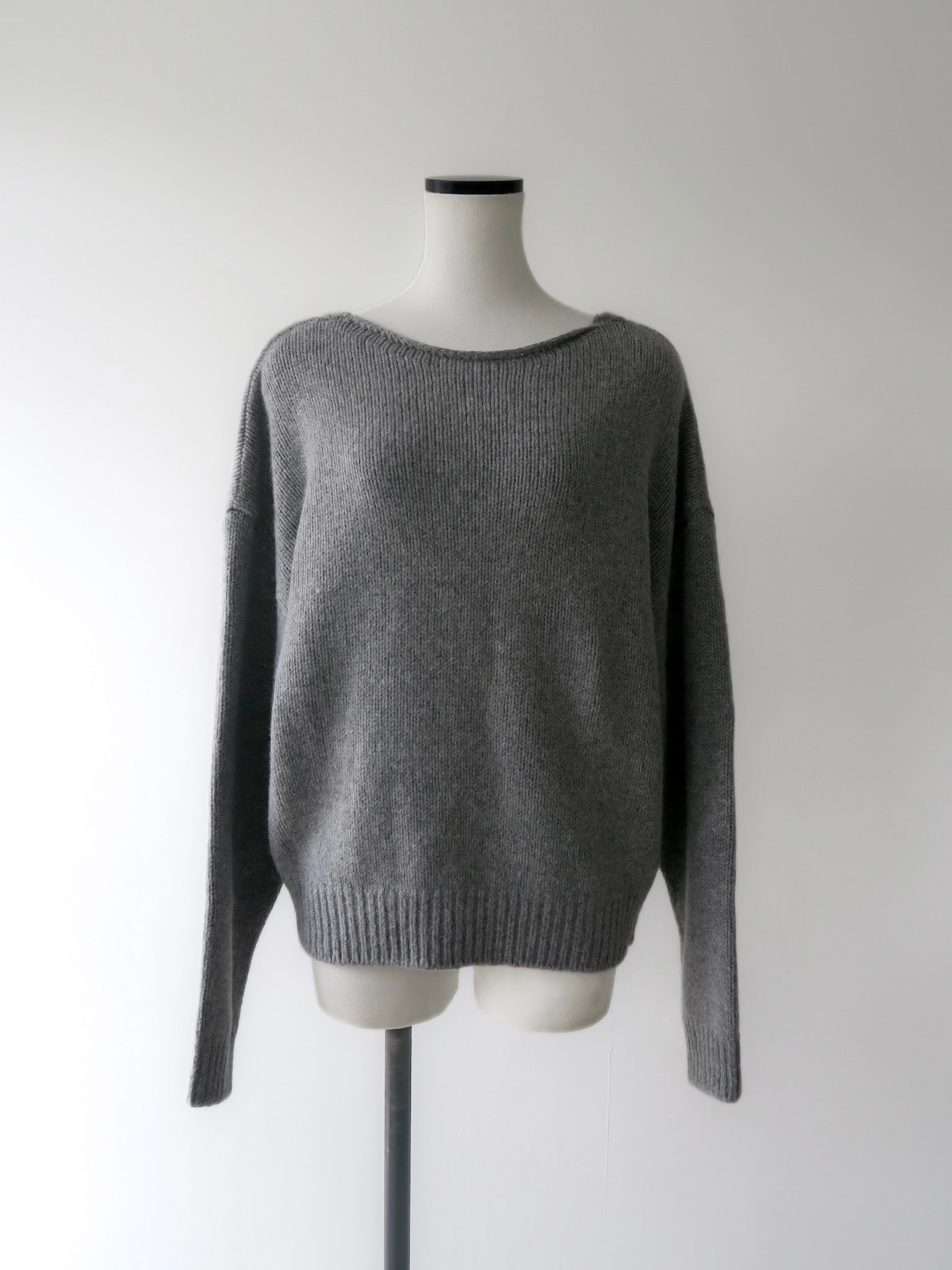 alpaca multi-way neckline knit