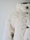 shaggy over sized short coat