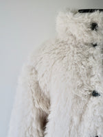 shaggy over sized short coat
