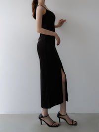 sleek silhouette maxi dress