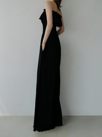 frill maxi jumpsuit