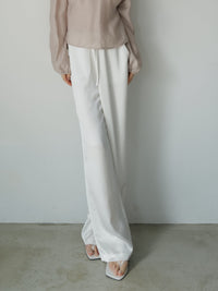 fluid satin pants